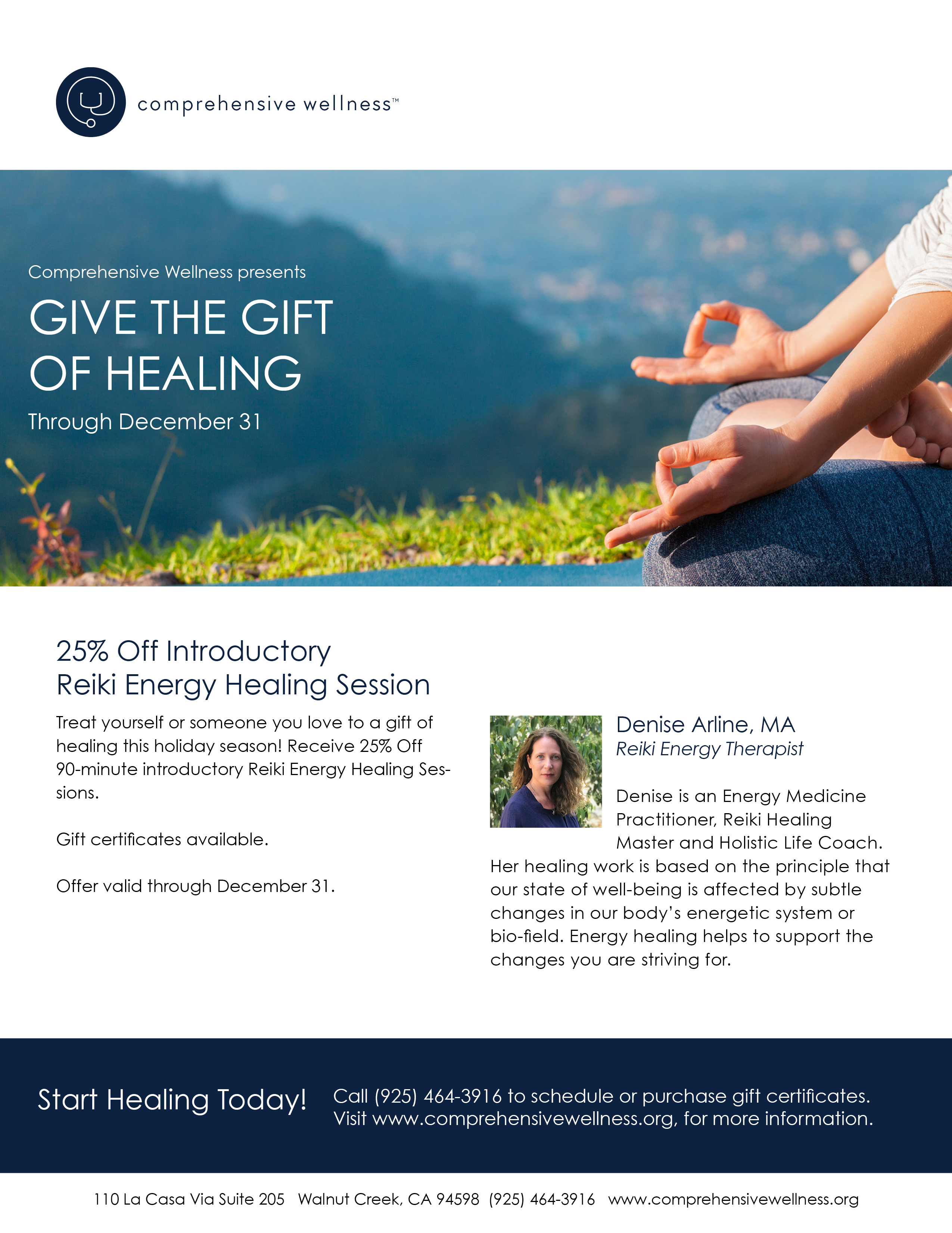 Give the Gift of Healing - 25% off 90-minute introductory session